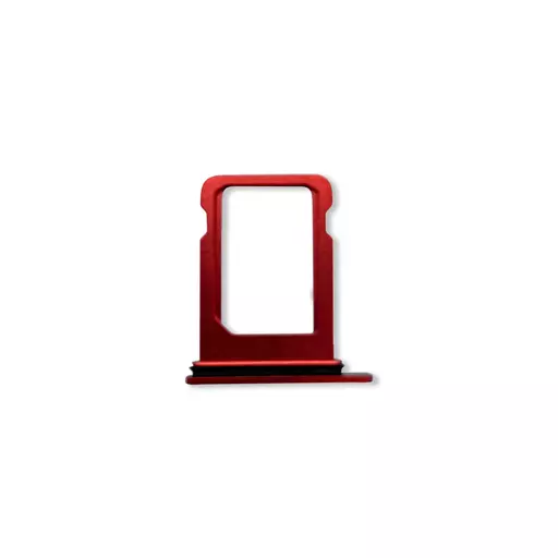 Single Sim Card Tray (Red) (CERTIFIED) - For iPhone 12 Mini