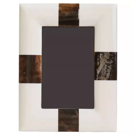 -Cream & Brown Photo Frame, 4x6