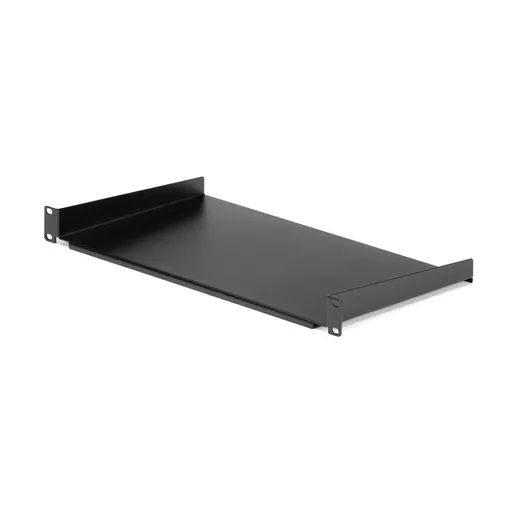 StarTech.com 1U Fixed Server Rack Mount Shelf - 10in Deep Steel Universal Cantilever Tray for 19" AV/ Network Equipment Rack - Heavy Duty Steel - Weight Capacity 44lbs/20kg, Black