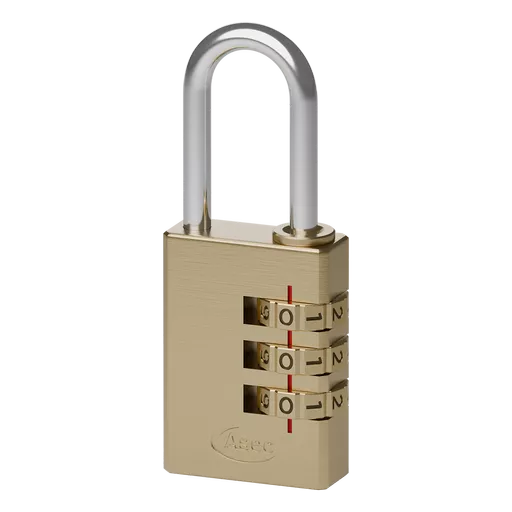 ASEC Brass Open Shackle Combination Padlock