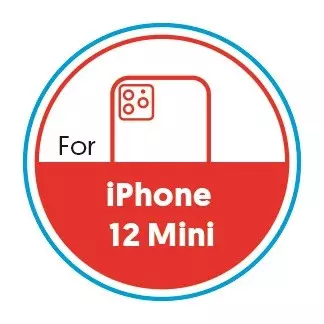 Smartphone Circular 20mm Label - iPhone 12 Mini - Red