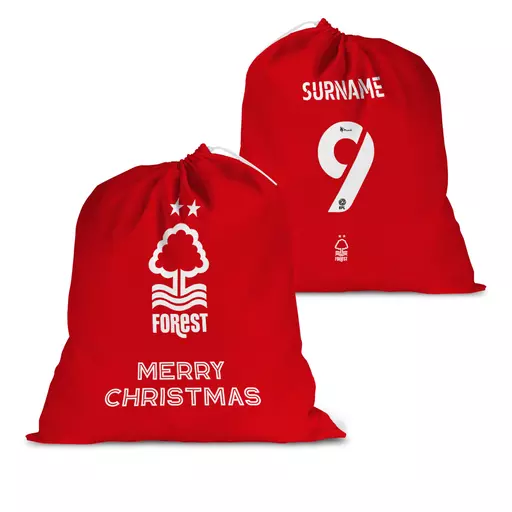 Nottingham Forest FC Back of Shirt Santa Sack