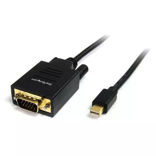 StarTech.com 6ft (2m) Mini DisplayPort to VGA Cable - Active Mini DP to VGA Adapter Cable - 1080p Video - mDP 1.2 or Thunderbolt 1/2 Mac/PC to VGA Monitor/Display - Converter Cord