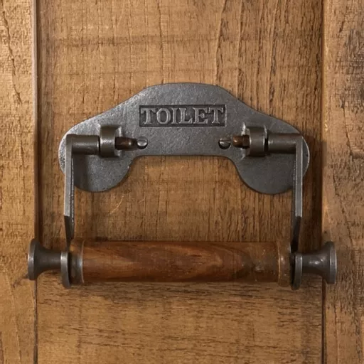 Antique Iron Toilet Roll Holder