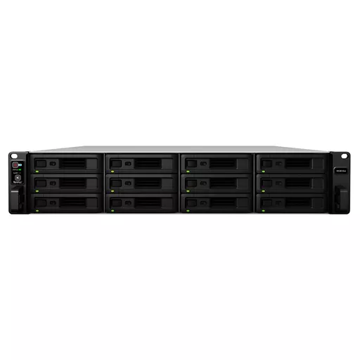 Synology RackStation RS3618xs NAS Rack (2U) Intel® Xeon® D D-1521 8 GB DDR4 72 TB HDD DiskStation Manager Black