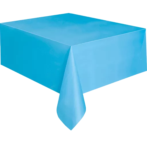 Powder Blue Plastic Tablecover