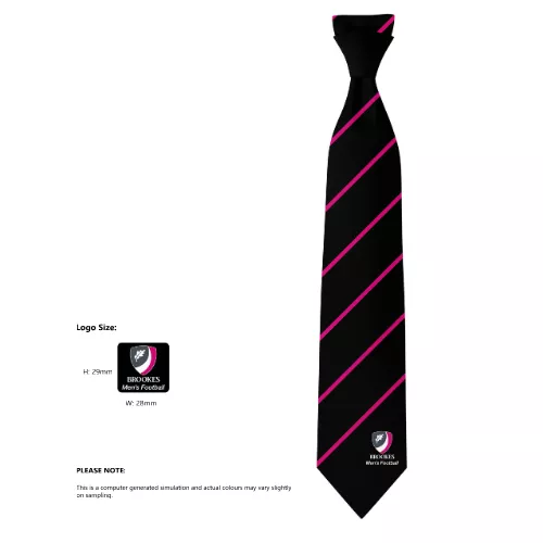 PRE ORDER Oxford Brookes University Mens Football Tie
