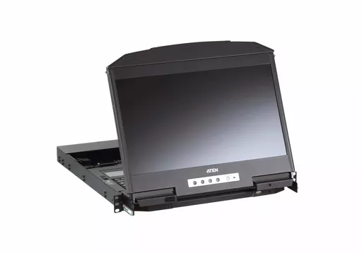 ATEN CL3800NW rack console 47 cm (18.5") 1920 x 1080 pixels Metal, Plastic Black 1U