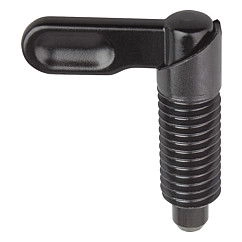 K0348 Indexing Plungers Form C Without Nut Powder Coated
