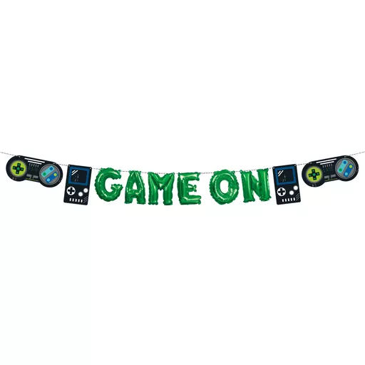 Gamer Balloon Banner Kit