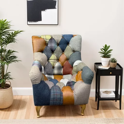 Bamford Club Patchwork Armchair