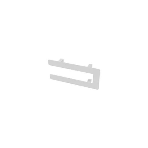 Universal Double Flat Style Towel Hanger 375mm Matt White