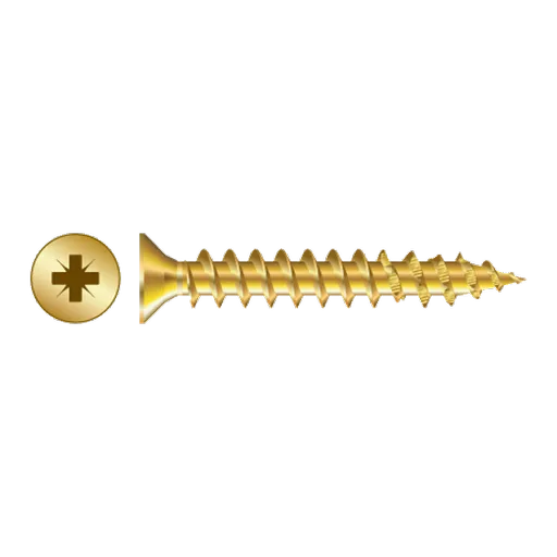 RAPIERSTAR Sharp Point Wood Screw - Countersunk