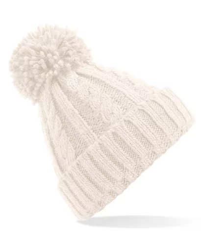 Cable Knit Melange Beanie