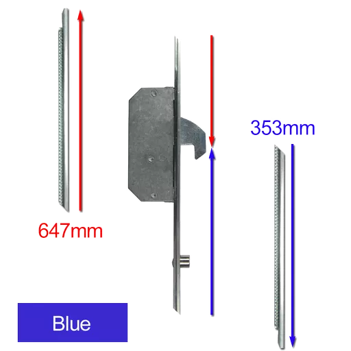ASEC Modular Repair Lock Locking Point Extensions (UPVC Door) - 2 Hook & 2 Roller