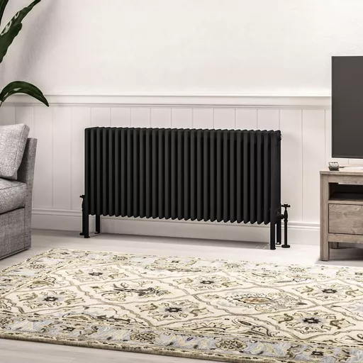 Imperia 6 Column Radiator 600 x 1370mm Matt Black