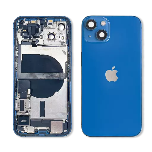 Back Housing With Internal Parts (RECLAIMED) (Grade B) (Blue) (No CE Mark) - For iPhone 13