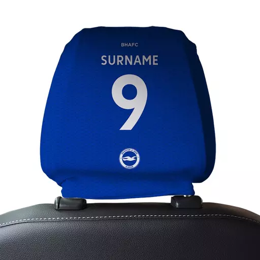 Brighton & Hove Albion Back of Shirt Car Headrest Cover