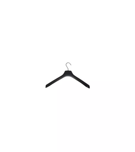 Gents Jacket Black Plastic Hanger (No Bar)