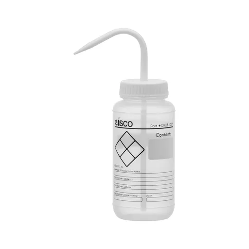 Chemical Wash BottleEmpty Labels500mlwide Mouth1 Color