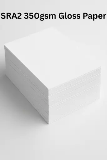 SRA2 White 350gsm Gloss coated Paper For Laser and Digital Printing