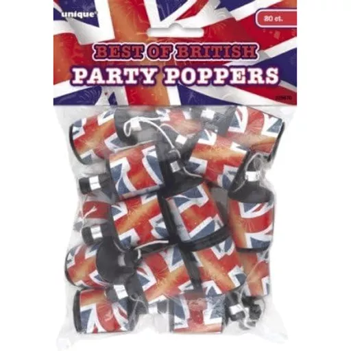 Union Jack Party Poppers