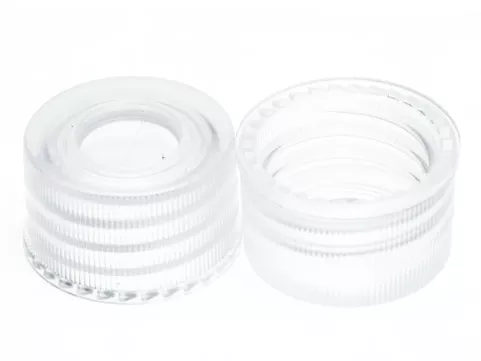 Screw cap 13-425 solid top black polypropylene