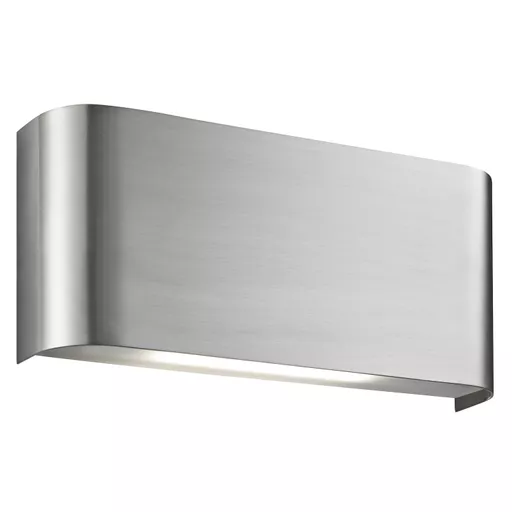 Match Box 2Lt Up/Down Wall Light - Satin Silver Metal