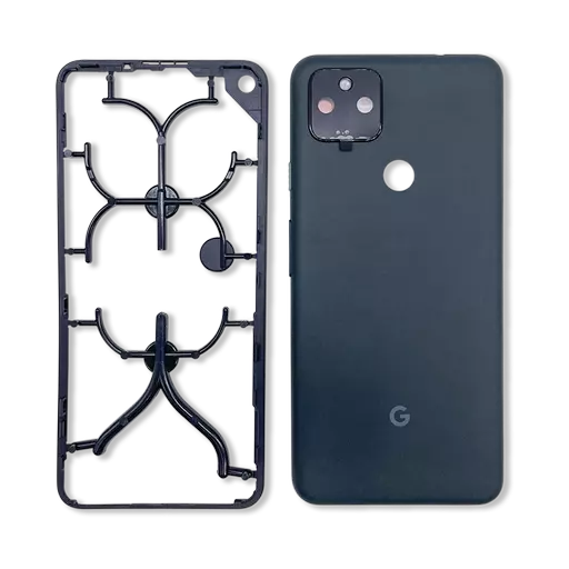 Back Housing (No Logo) (Just Black) (RECLAIMED) - For Google Pixel 5a 5G