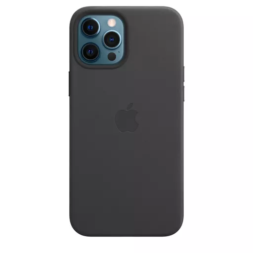 Apple iPhone 12 Pro Max Leather Case with MagSafe - Black