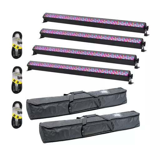 Equinox RGB Power Batten MKII x4 with Bags Bundle