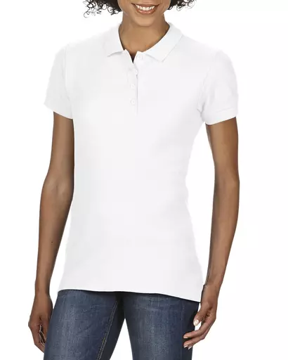 Softstyle® Ladies' Double Pique Polo