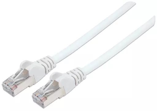 Intellinet Network Patch Cable, Cat6, 10m, White, Copper, S/FTP, LSOH / LSZH, PVC, RJ45, Gold Plated Contacts, Snagless, Booted, Lifetime Warranty, Polybag