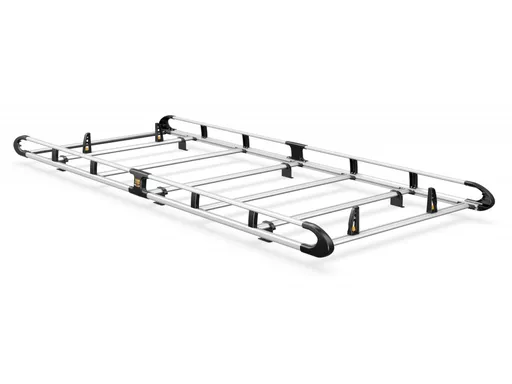 Ford Transit Custom 2023-Onwards L2, H1 Twin Rear Doors - ULTI Rack+ (Aluminium) - 6 Bar Roof Rack