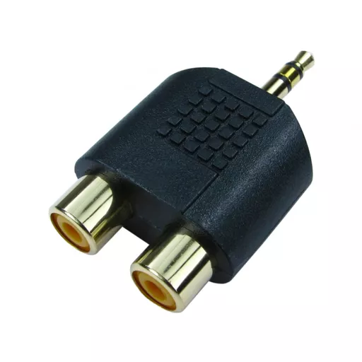 3.5mm Stereo Male to Two RCA Adaptor