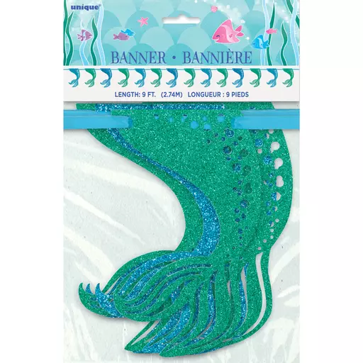 Mermaid Glitter Garland Decoration