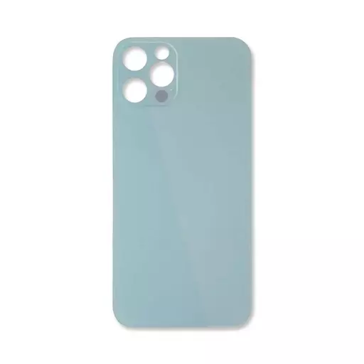 Back Glass (Big Hole) (No Logo) (Pacific Blue) (CERTIFIED) - For iPhone 12 Pro