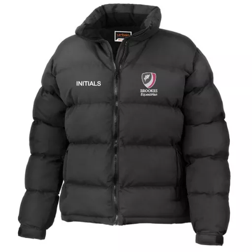 OxfordBrookesUniversity_Equestrian_WomensPuffaJacket_Black_Front.png