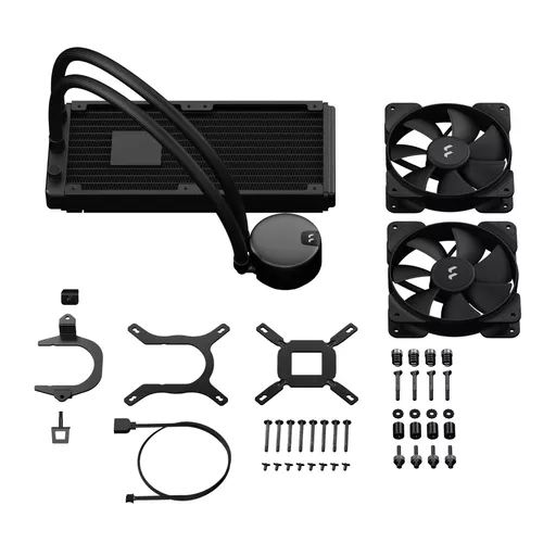 Fractal Design Lumen S24 v2 Processor All-in-one liquid cooler 12 cm Black 1 pc(s)