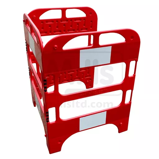 Mills Red / White Plastic Gate Guard