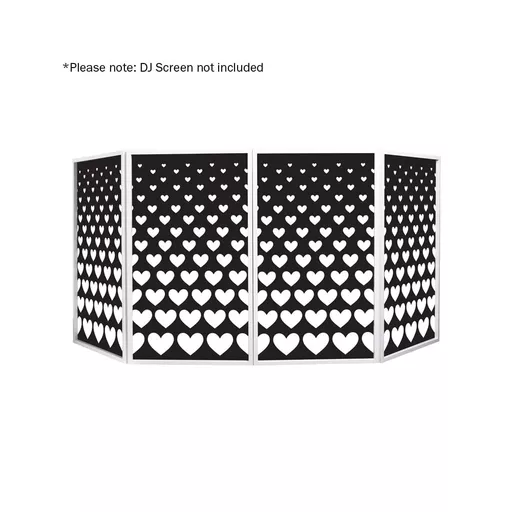 Equinox DJ Screen Heart Design Lycra - 4 Pack