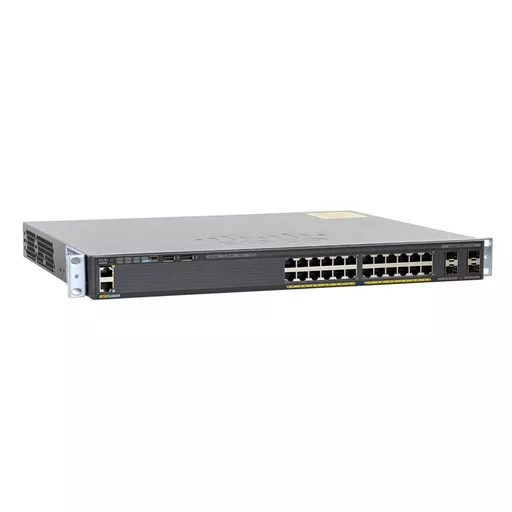 Cisco Small Business Catalyst 2960X-24PS-L Network Switch, 24 Gigabit Ethernet Ports, 370W PoE Budget, four 1 G SFP Uplink Ports, Enhanced Limited Lifetime Warranty (WS-C2960X-24PS-L)