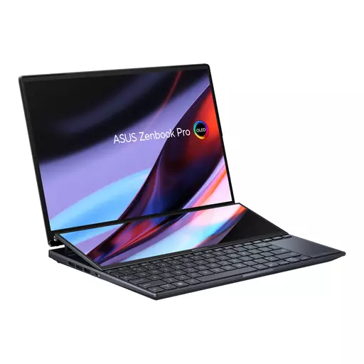 ASUS ZenBook Pro 14 Duo OLED UX8402ZA-M3033W i7-12700H Notebook 36.8 cm (14.5") Touchscreen 2.8K Intel® Core™ i7 16 GB LPDDR5-SDRAM 512 GB SSD Wi-Fi 6E (802.11ax) Windows 11 Home Black