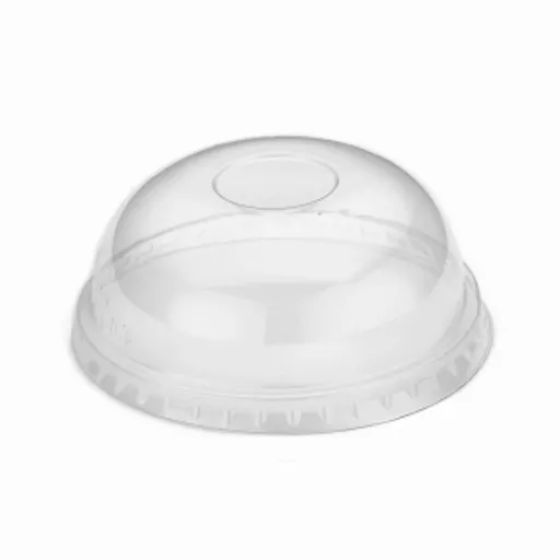 9OZ CLEAR RPET DOMED COLD CUP LID NO HOLE - (1X2000)