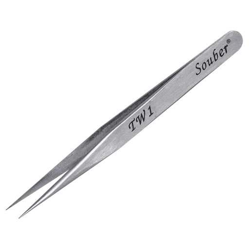 SOUBER TOOLS TW1 Long Straight Pinning Tweezers