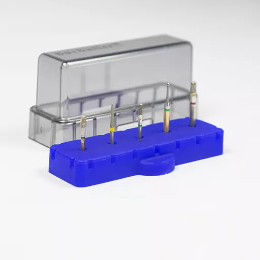 BurButler Sapphire Blue 5 hole base lid on with burs Small.jpg