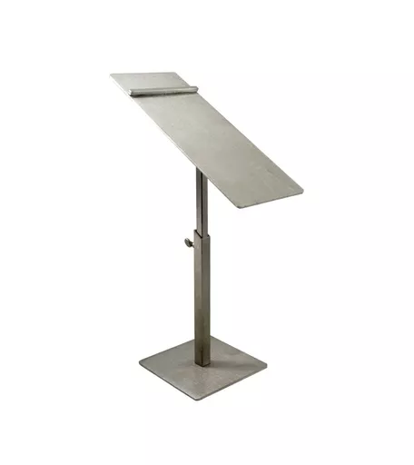 Adjustable Brushed Nickel Silver Shoe Display Stand
