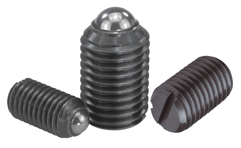 K0309 Inch - Spring Plungers With Slot And Ball In Steel