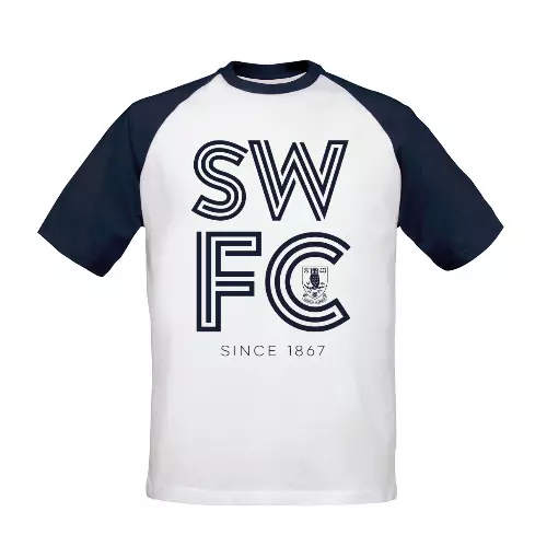 Sheffield Wednesday FC Stripe Baseball T-Shirt