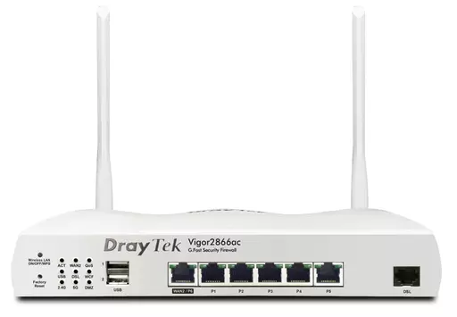 Draytek Vigor 2866ac wired router Gigabit Ethernet White